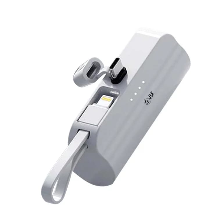 evm power bank with grey color